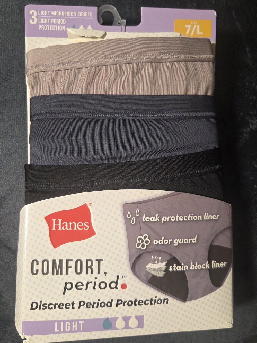 Hanes Period Protection Underwear 3-Pack